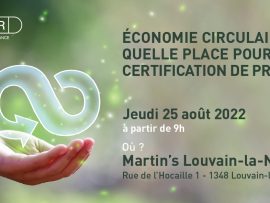 Séminaire BENOR - Économie circulaire : quelle place pour la certification de produits ?