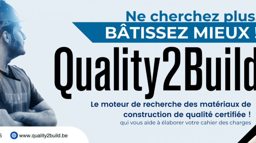 Quality2build, le moteur de recherche des matériaux de construction certifiés