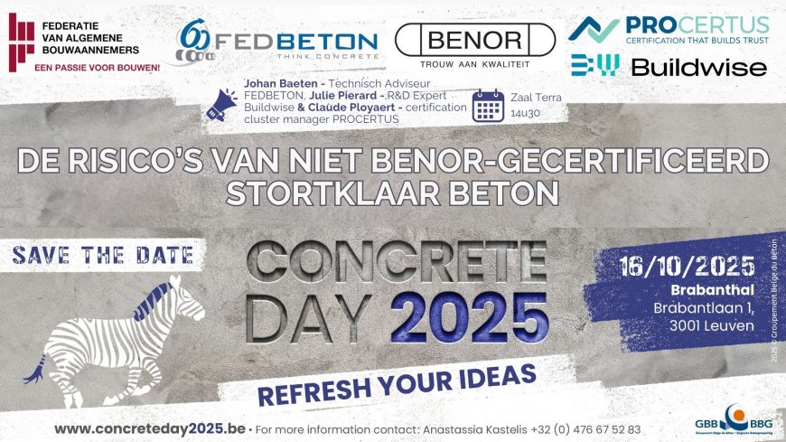 CONCRETE DAY 2025: De risico’s van niet-BENOR-gecertificeerd stortklaar beton